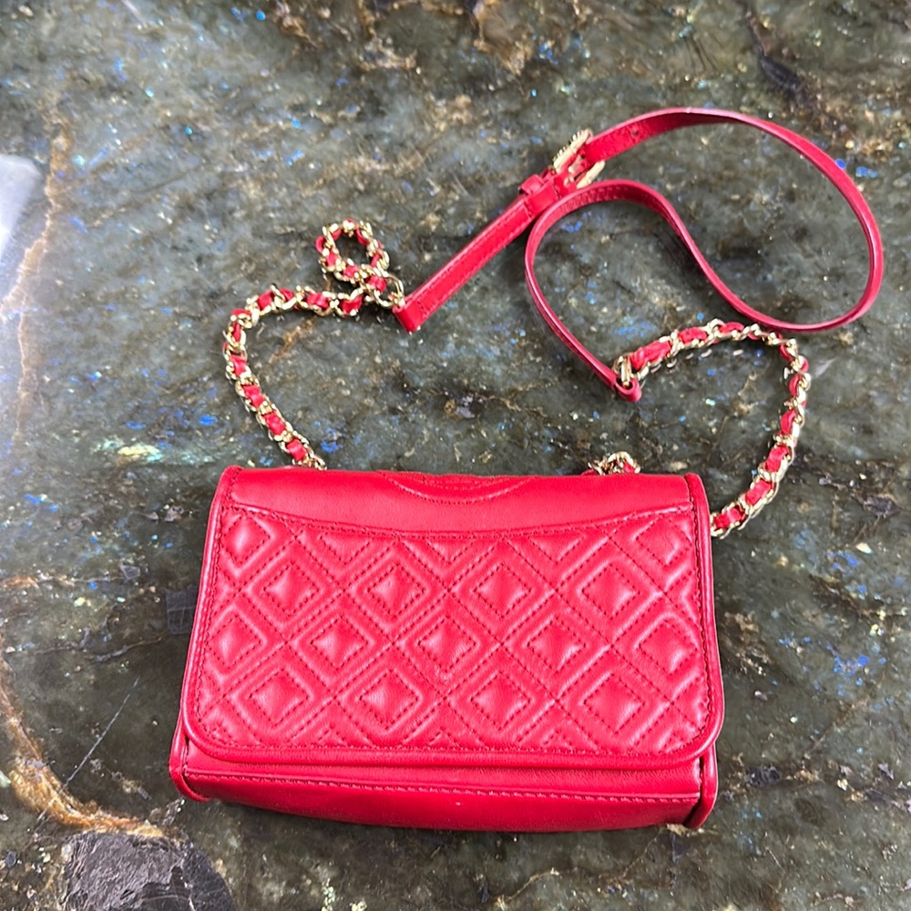 Tory Burch Small Flap Crossbody w/ Gold Hardware w/ FREE BLACK VERSION bonus bag